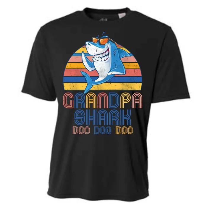 Cool Grandpa Shark Doo Doo Doo Cooling Performance Crew T-Shirt