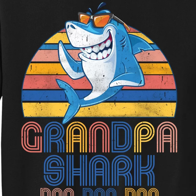 Cool Grandpa Shark Doo Doo Doo Tall Sweatshirt