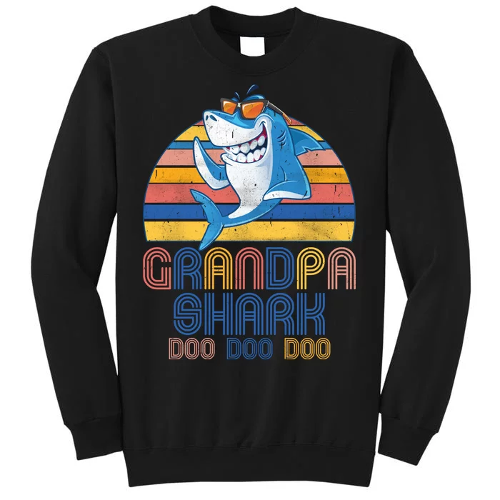 Cool Grandpa Shark Doo Doo Doo Tall Sweatshirt