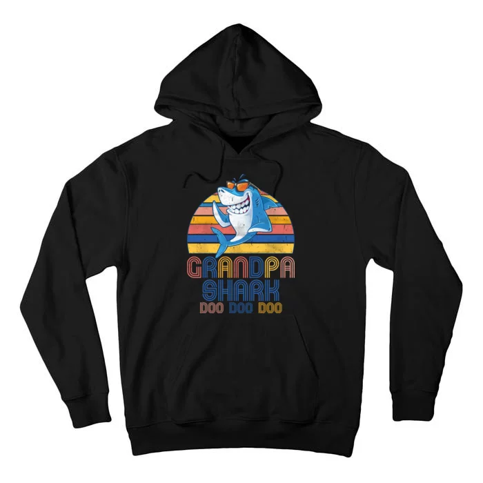 Cool Grandpa Shark Doo Doo Doo Tall Hoodie