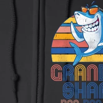 Cool Grandpa Shark Doo Doo Doo Full Zip Hoodie