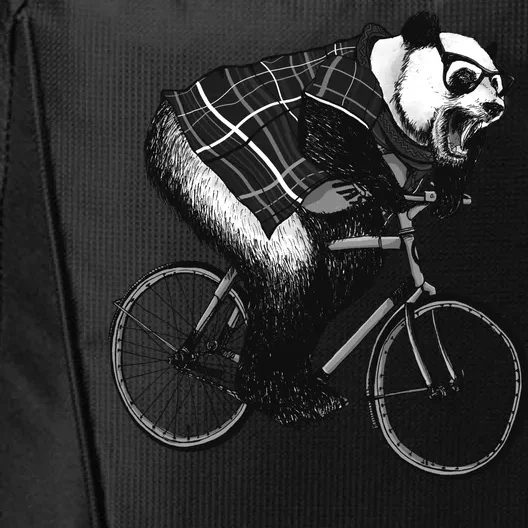 Cool Grey Style Hipster Panda City Backpack