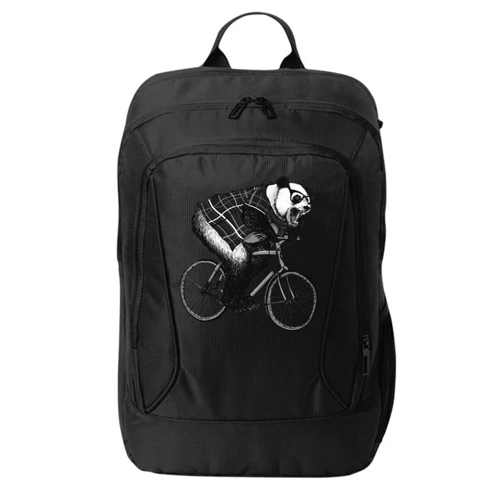 Cool Grey Style Hipster Panda City Backpack