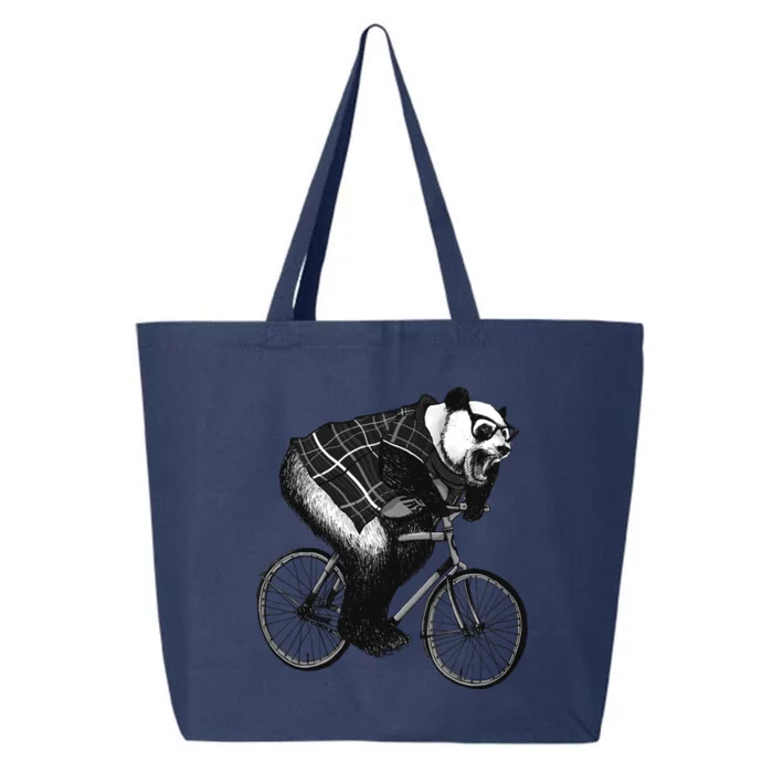 Cool Grey Style Hipster Panda 25L Jumbo Tote