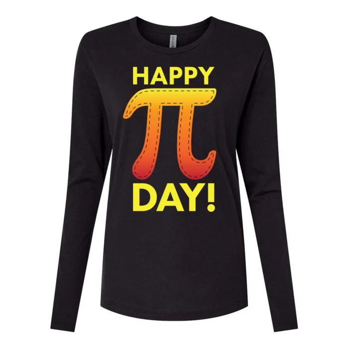 Cool Happy Pi Day Womens Cotton Relaxed Long Sleeve T-Shirt