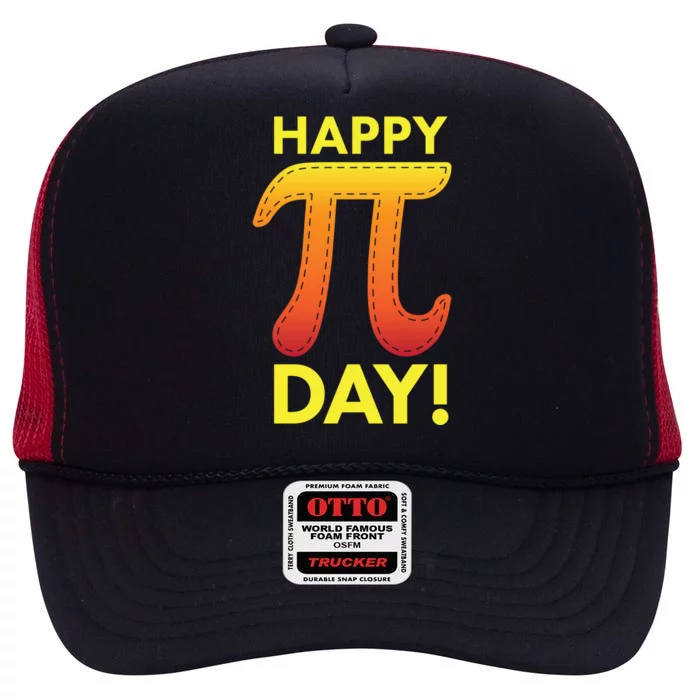 Cool Happy Pi Day High Crown Mesh Trucker Hat