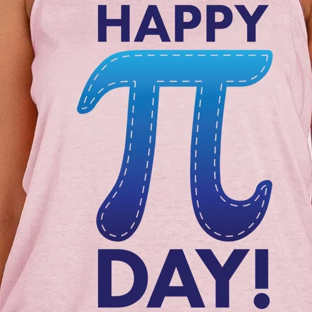 Cool Happy Pi Day Women's Knotted Racerback Tank