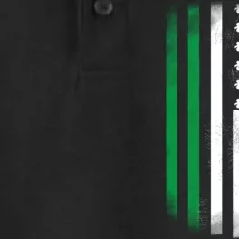 Cool Irish American Flag Dry Zone Grid Performance Polo