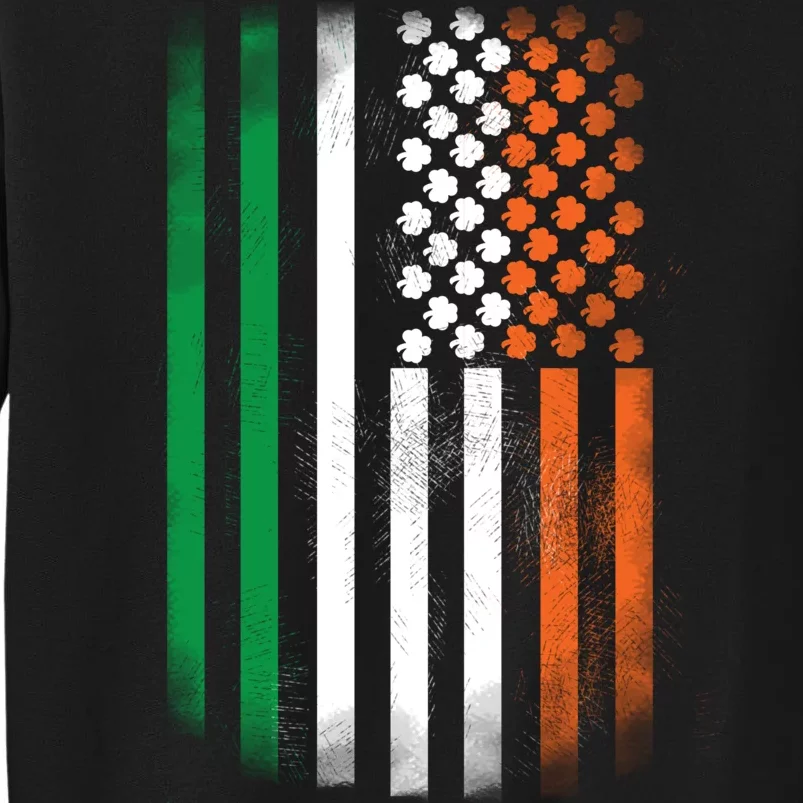 Cool Irish American Flag Tall Sweatshirt