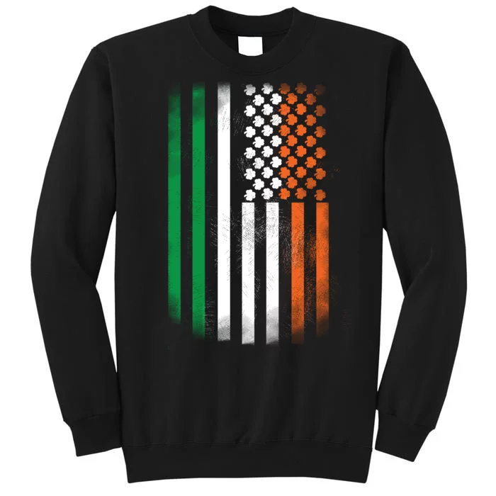 Cool Irish American Flag Tall Sweatshirt