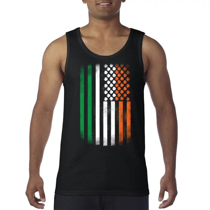 Cool Irish American Flag Tank Top