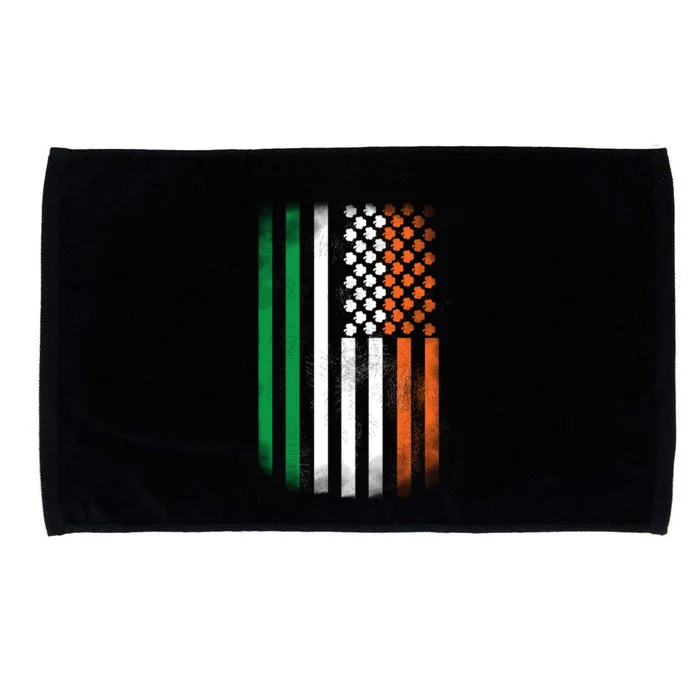 Cool Irish American Flag Microfiber Hand Towel