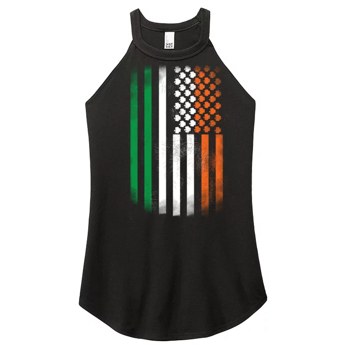 Cool Irish American Flag Women’s Perfect Tri Rocker Tank