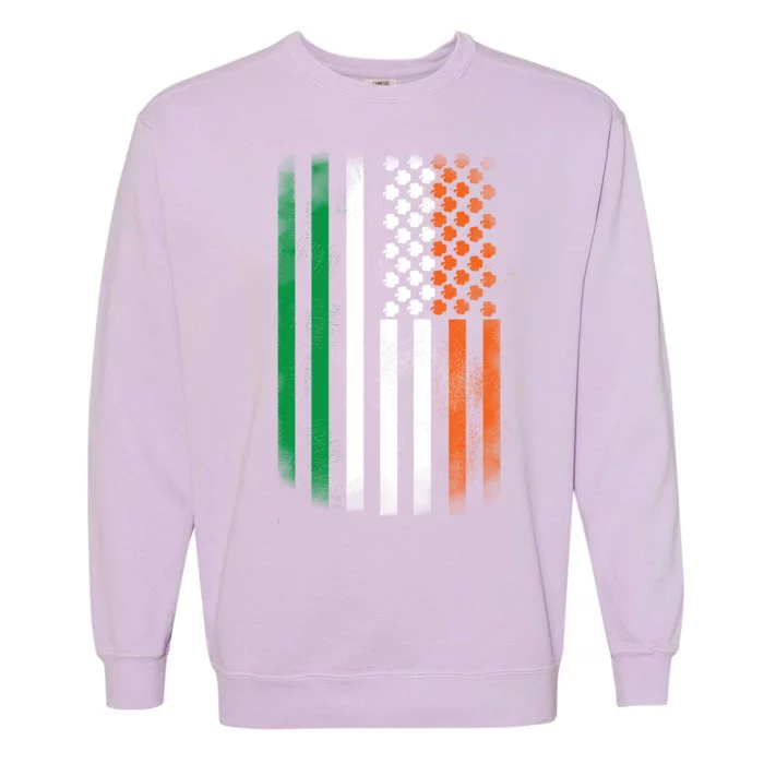 Cool Irish American Flag Garment-Dyed Sweatshirt