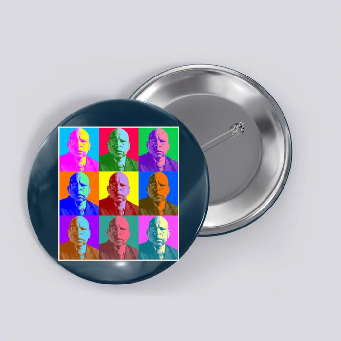 Cool John Lewis Pop Art Button