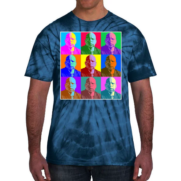 Cool John Lewis Pop Art Tie-Dye T-Shirt