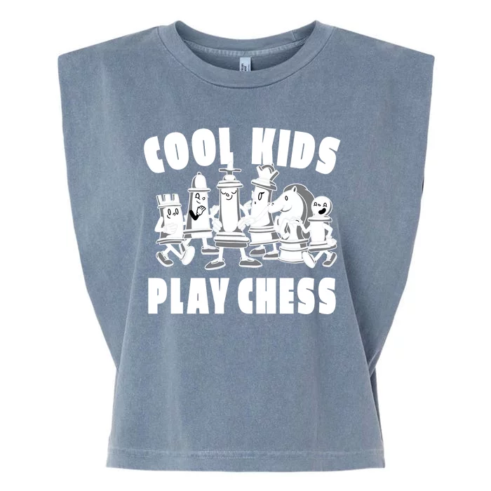 Cool Kids Play Chess Garment-Dyed Women's Muscle Tee