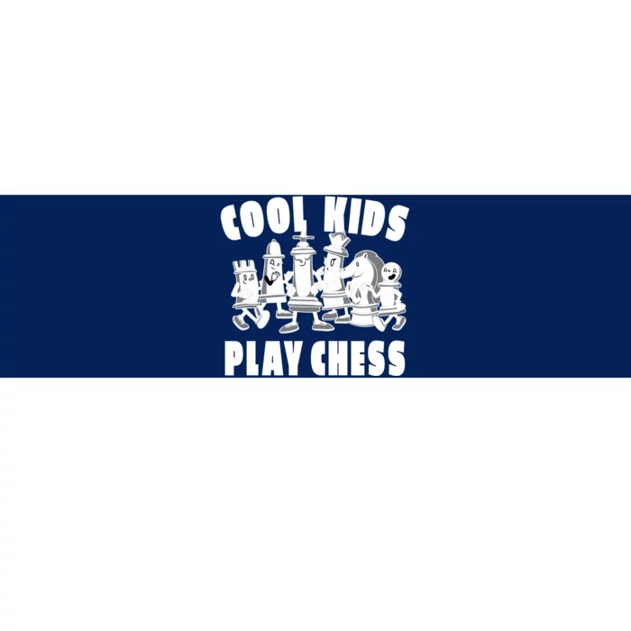 Cool Kids Play Chess Bumper Sticker