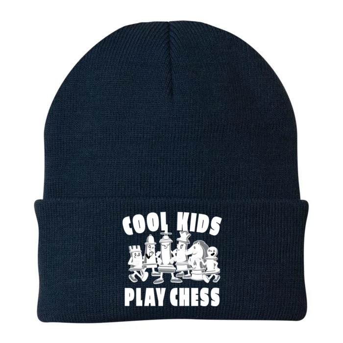 Cool Kids Play Chess Knit Cap Winter Beanie