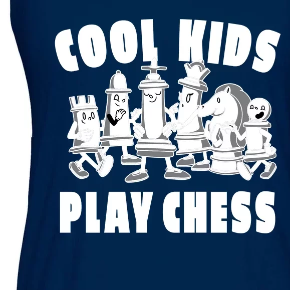 Cool Kids Play Chess Ladies Essential Flowy Tank