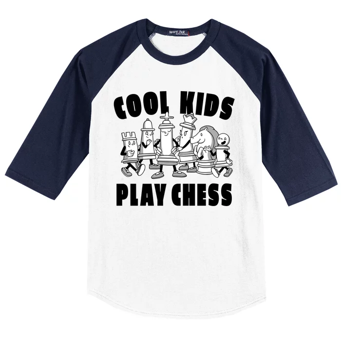 Cool Kids Play Chess Baseball Sleeve Shirt