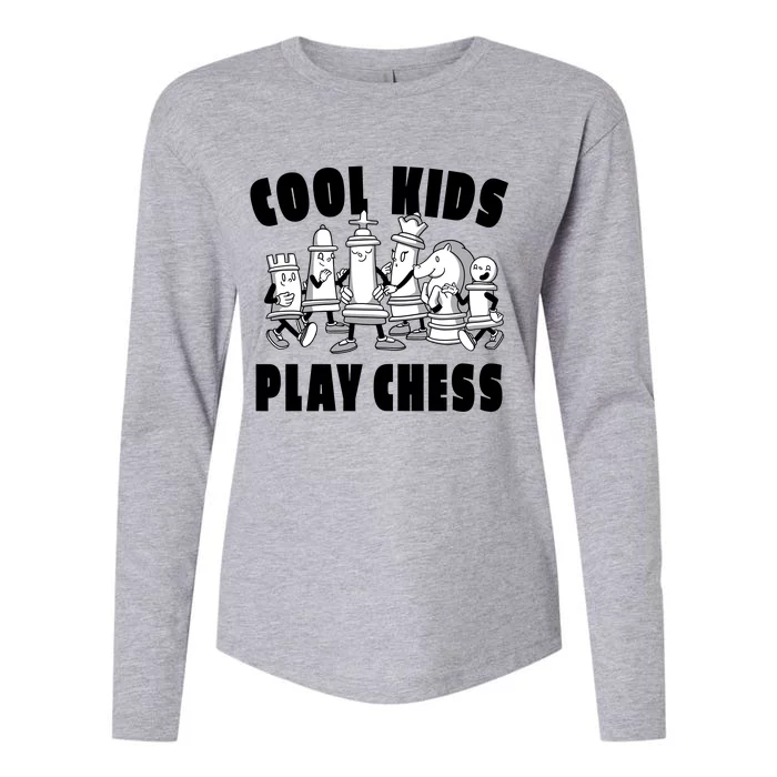 Cool Kids Play Chess Womens Cotton Relaxed Long Sleeve T-Shirt