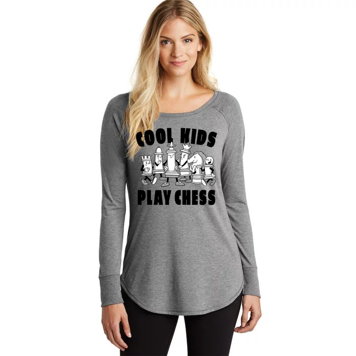 Cool Kids Play Chess Women's Perfect Tri Tunic Long Sleeve Shirt