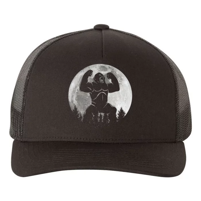 Cool King Kong Monster Full Moon Yupoong Adult 5-Panel Trucker Hat