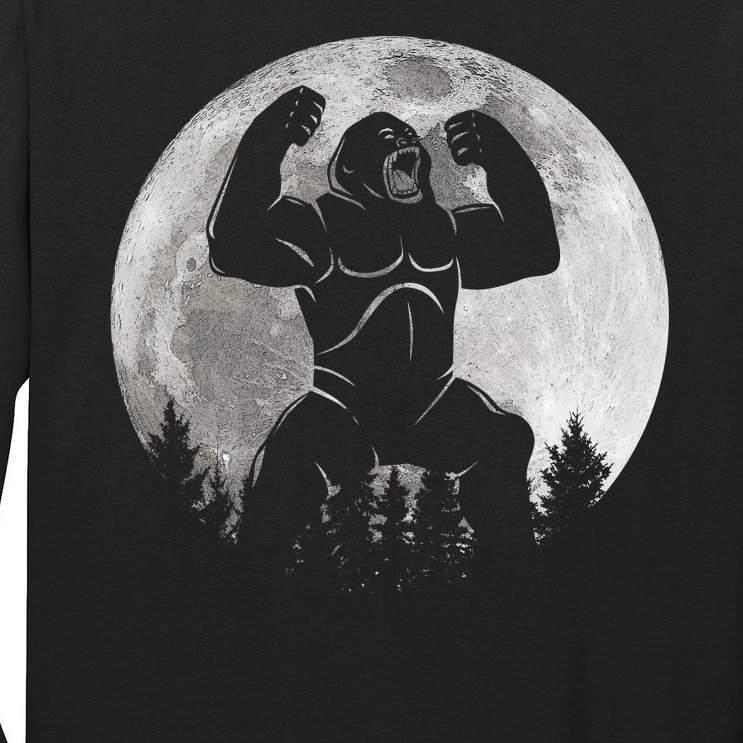 Cool King Kong Monster Full Moon Long Sleeve Shirt