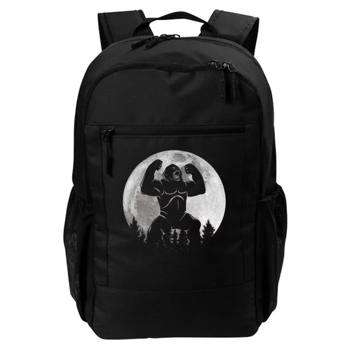 Cool King Kong Monster Full Moon Daily Commute Backpack