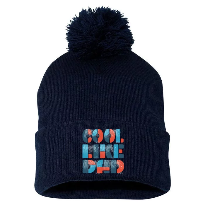 Cool Like Dad Pom Pom 12in Knit Beanie