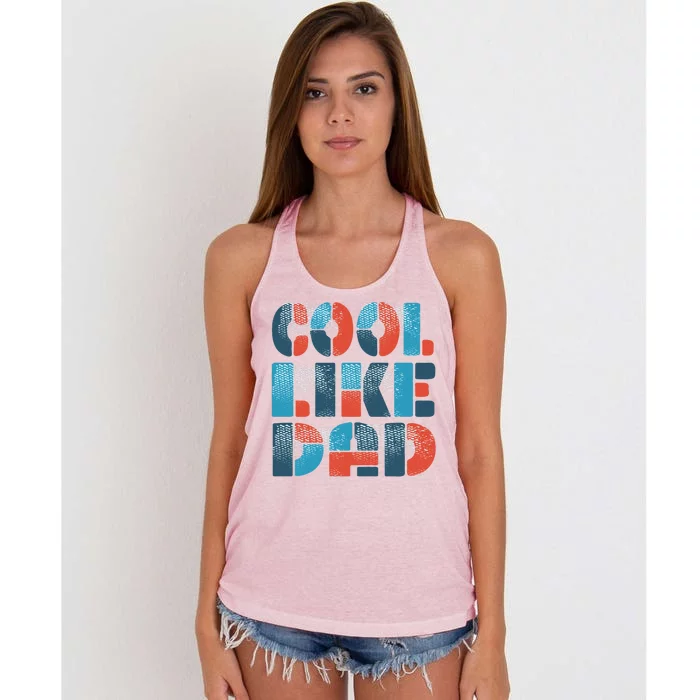 Cool Like Dad Women's Knotted Racerback Tank