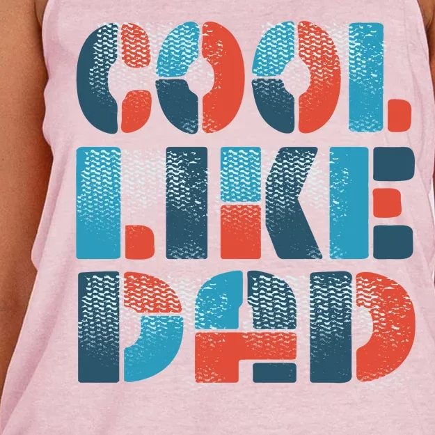 Cool Like Dad Women's Knotted Racerback Tank