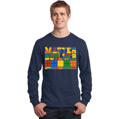 Cool Master Builder Lego Fan Tall Long Sleeve T-Shirt