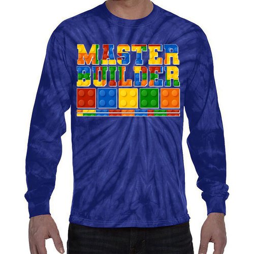 Cool Master Builder Lego Fan Tie-Dye Long Sleeve Shirt