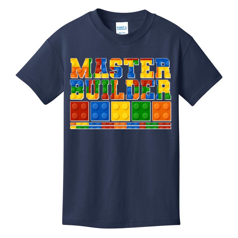 Cool Master Builder Lego Fan Kids T-Shirt