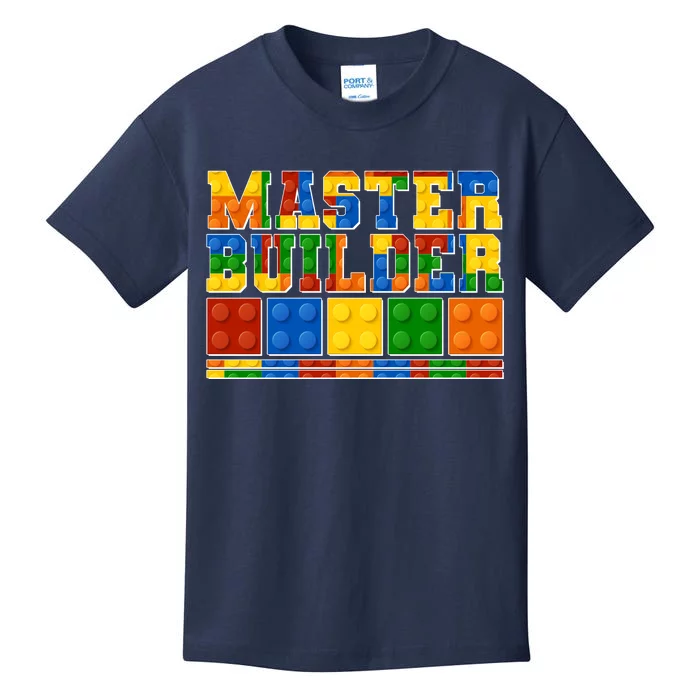 Cool Master Builder Lego Fan Kids T-Shirt | TeeShirtPalace