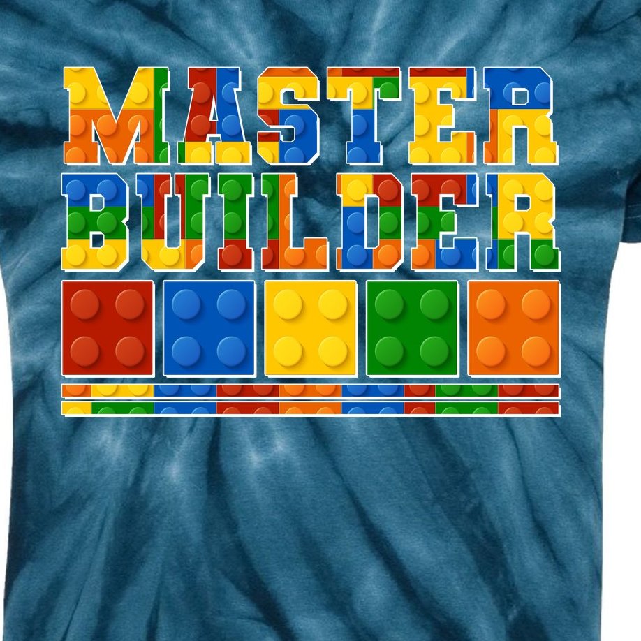 Cool Master Builder Lego Fan Kids Tie-Dye T-Shirt