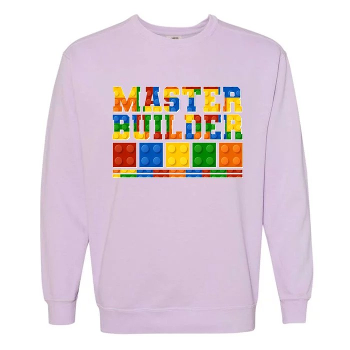 Cool Master Builder Lego Fan Garment-Dyed Sweatshirt