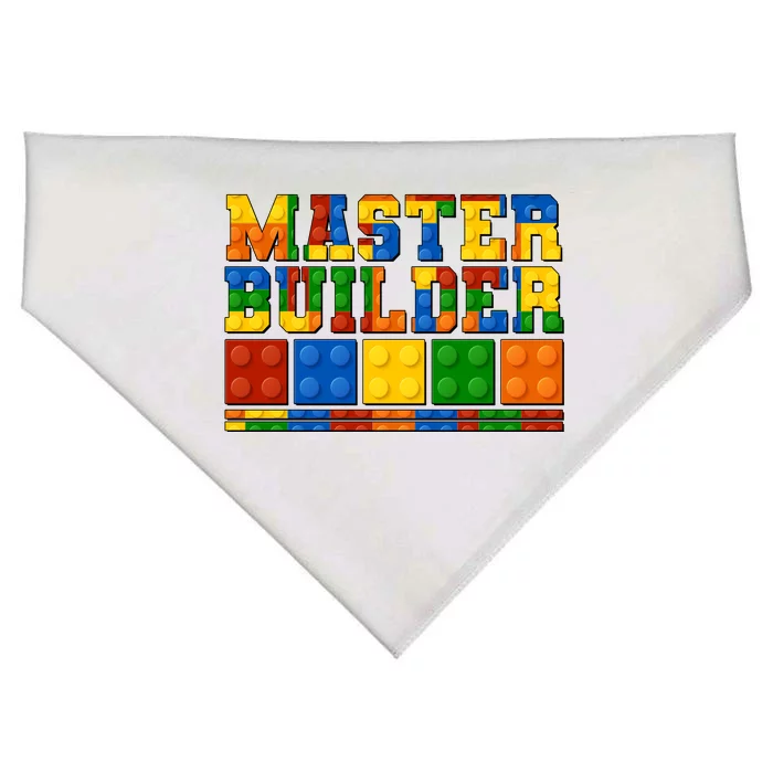 Cool Master Builder Lego Fan USA-Made Doggie Bandana