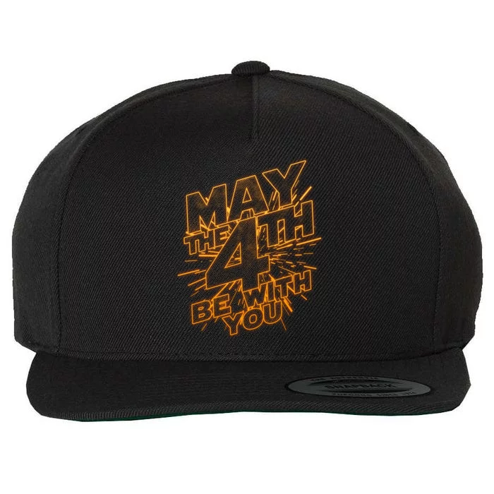 Cool May the 4th Be With You Wool Snapback Cap