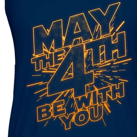 Cool May the 4th Be With You Ladies Essential Flowy Tank