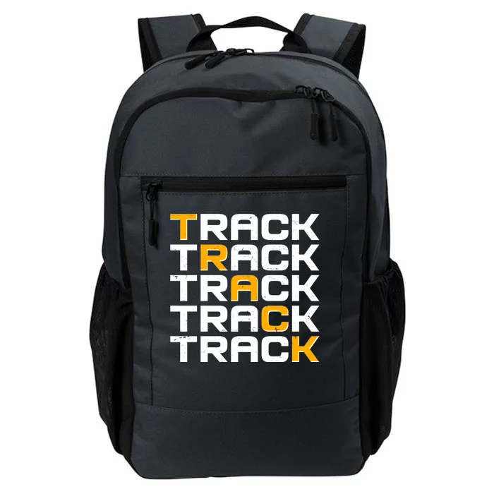 Cool Modern Track & Field Pattern Daily Commute Backpack