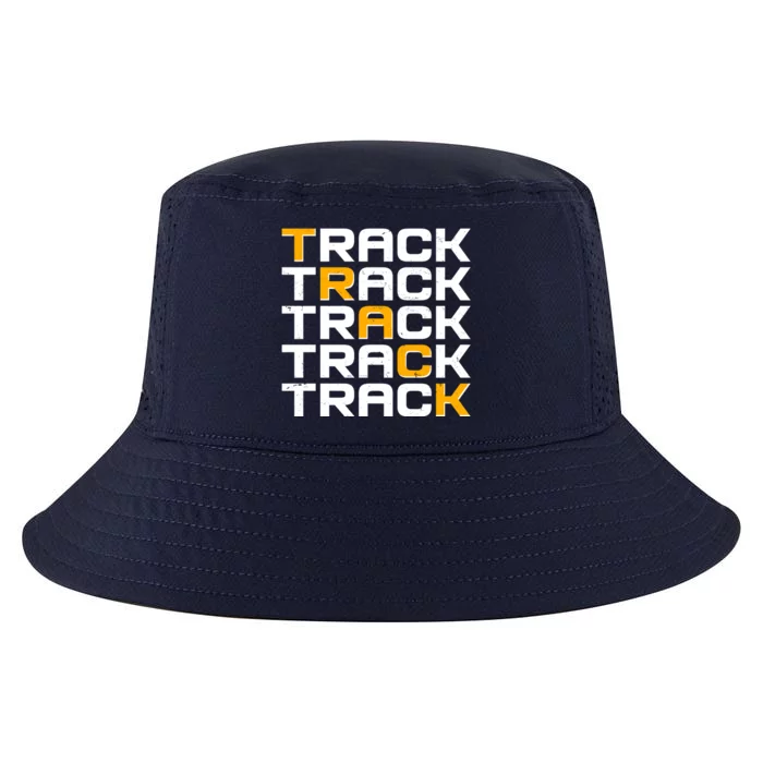 Cool Modern Track & Field Pattern Cool Comfort Performance Bucket Hat