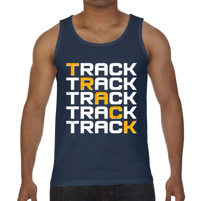 Cool Modern Track & Field Pattern Comfort Colors® Tank Top