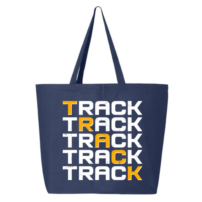 Cool Modern Track & Field Pattern 25L Jumbo Tote