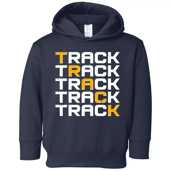 Cool Modern Track & Field Pattern Toddler Hoodie