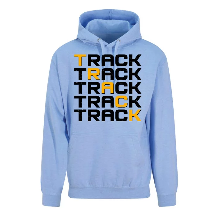 Cool Modern Track & Field Pattern Unisex Surf Hoodie