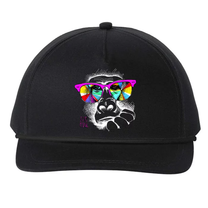 Cool Monkey Snapback Five-Panel Rope Hat