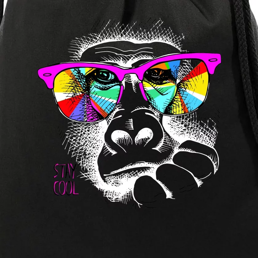 Cool Monkey Drawstring Bag